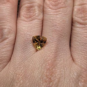 Gorgeous yellow trilliant cut citrine